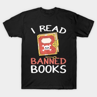 Funny Book Lover Quote, I Read Banned Books, Cute Book Lover T-Shirt